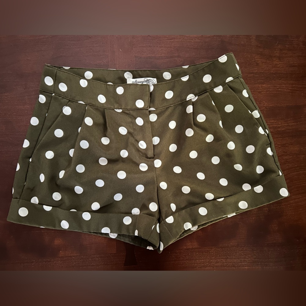 Space Girlz Shorts Olive Green